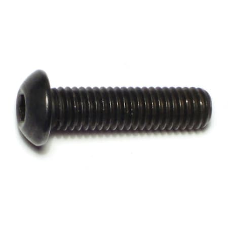 Midwest Fastener 3/8"-16 Socket Head Cap Screw, Button, Plain Steel, 1-1/2 in Length, 4 PK 67558